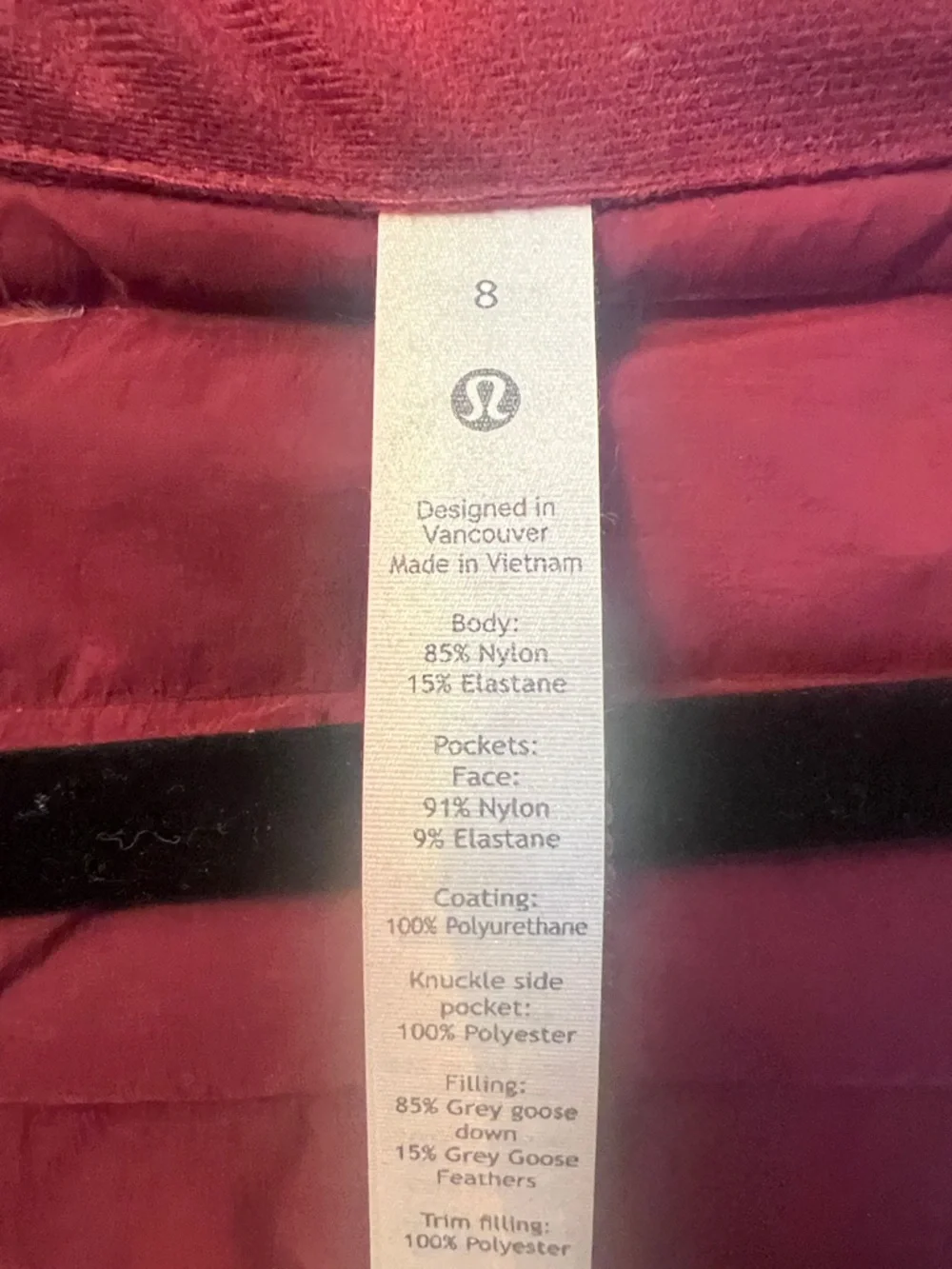 lululemon athletica Quilted Puffer Jacket — Deep Wine - Picture 2 of 6